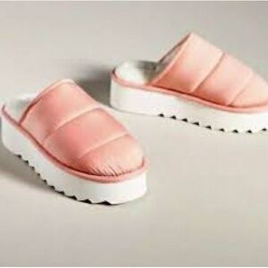 Anthropologie Maeve Puffy Platform Slippers
